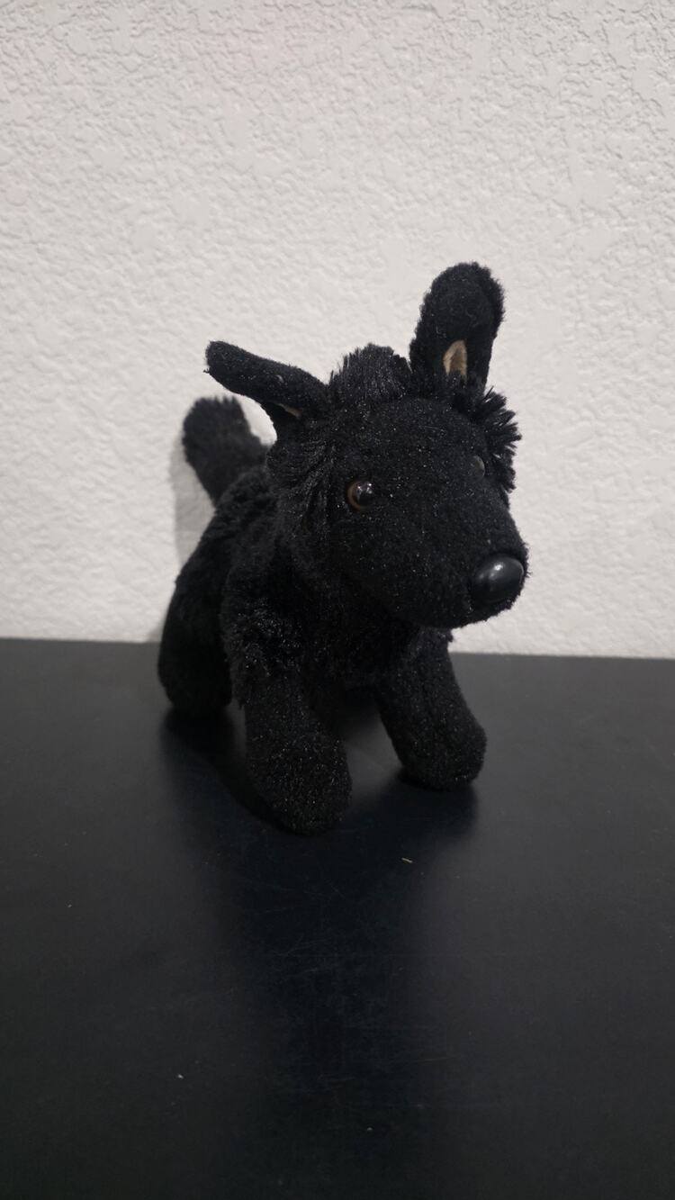 Douglas Harko Plush Black German Shepherd Dog 8” Stuffed Animal #3979